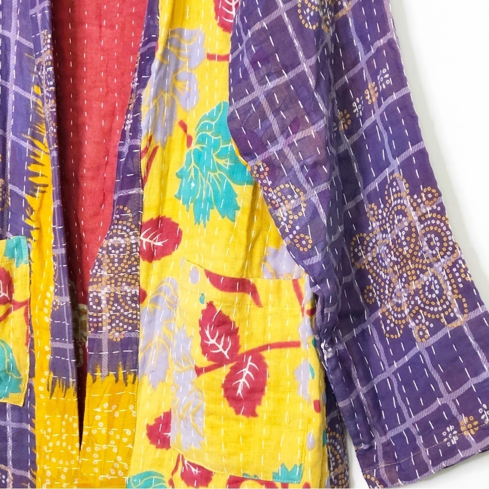 She’s 1 Oak She’s one of a kind multicolored open closure reversible kimono - Picture 5 of 13